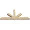 Ekena Millwork Kennewick Rough Sawn Timber Gable Bracket, Douglas Fir, 96"W x 44"H x 6"D x 6"F, 11/12 Pitch GBW096X44X0606KEN00RDF - alternate 2